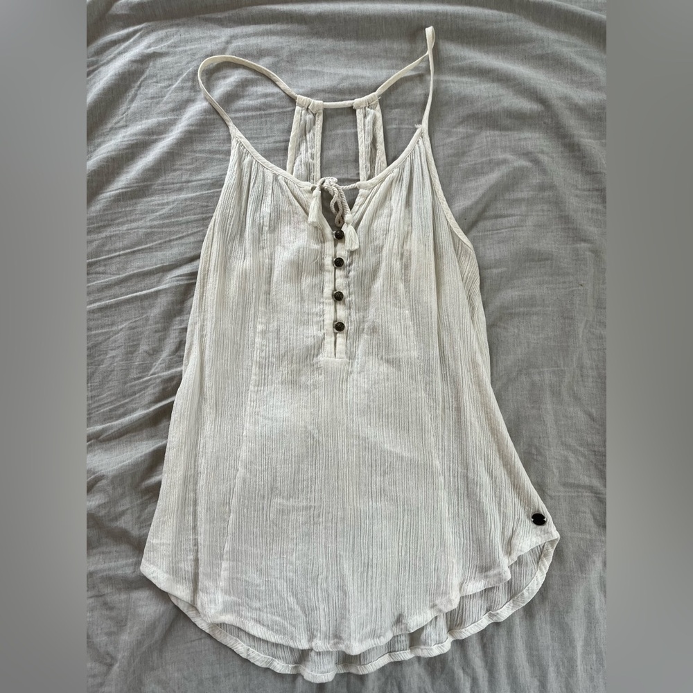 Roxy crepe tie tank